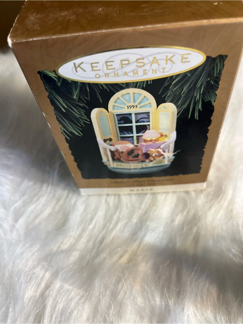 Keepsake 1993 Baby's First Christmas Ornament - Magic Light Series